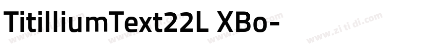 TitilliumText22L XBo字体转换